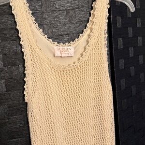 Audrey Parks Cream Maxi Dress